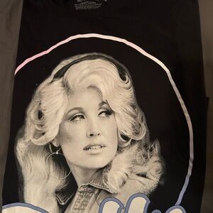 Dolly Parton Black Graphic Short Sleeve Tee